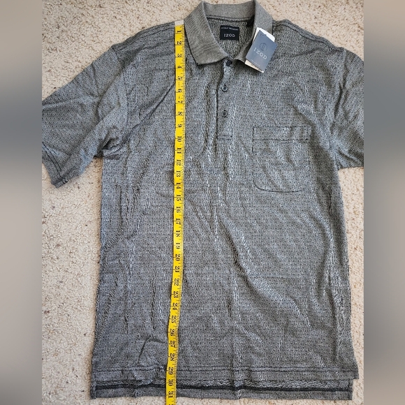 NWT Izod Golf Cotton Gray Polo Shirt Size M - Picture 4 of 5